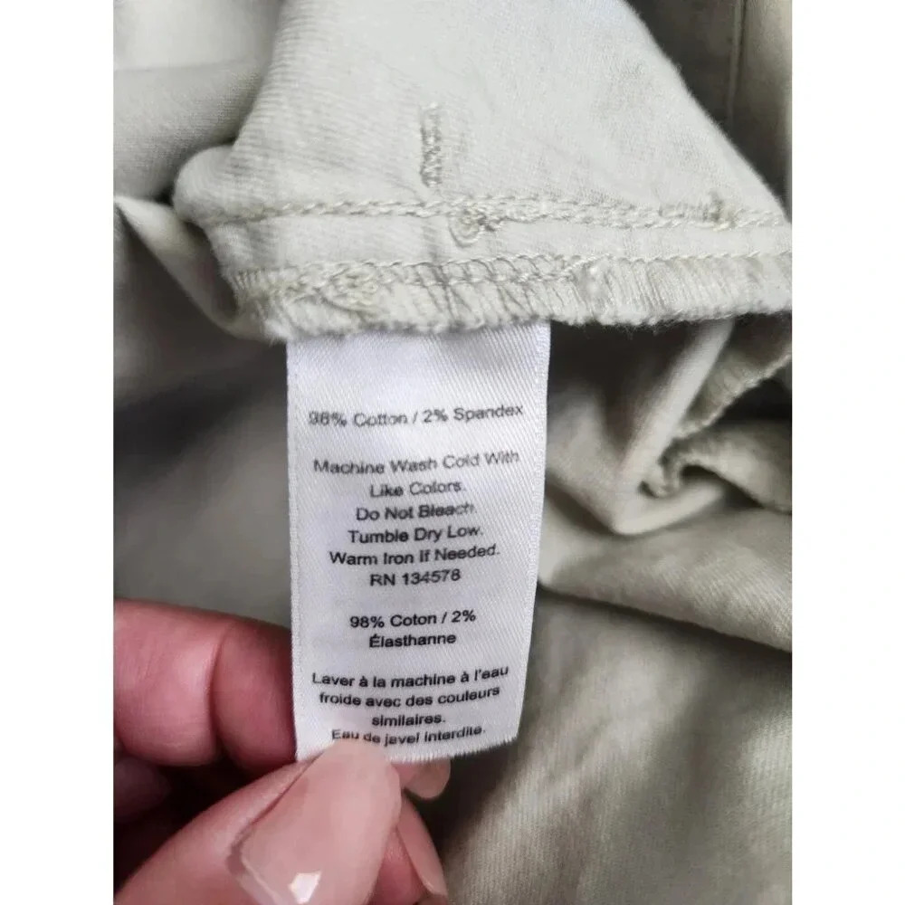 Vineyard Vines Khaki Utility Tie Waist Mini Skirt Sz 0 - Picture 5 of 5